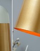 lampy wiszące Lampa wisząca Chica biała złota loft 31cm 3