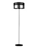 lampy podłogowe Czarna lampa stojąca do salonu w stylu glamour WERONA ECO GLAM 6