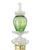 lampy wiszące Lampa wisząca szklana artdeco prl vintage 1