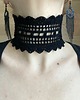 chokery Koronkowy czarny choker 1