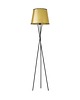 lampy do pokoju dziecka Czarna lampa stojąca na trójnogu w stylu loftowym TOKIO MIRROR 4