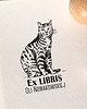 stemple Stempel Ex libris KOT PRĘGOWANY 2