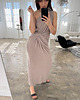 sukienki midi damskie Sukienka Linea taupe 3