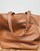 torby na ramię Duża koniakowa skórzana torba z dużymi kieszeniami 2