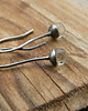 kolczyki wire wrapping małe kuleczki  - kolczyki 1