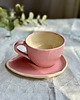 filiżanki Cappuccino Set pink 1