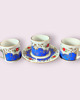 filiżanki Zestaw Porcelanowy do Kawy dla 6 Filiżanek i 6 Podkładek 2