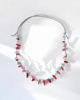 korale Koralowiec Naszyjnik lniany 2