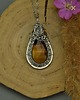 wisiory Wisiorek tygrysie oko wire wrapping 1