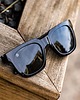 okulary damskie Czarne okulary przeciwsłoneczne Piano Black Songbirds 4
