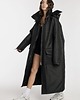 płaszcze damskie Parka Longline Hoodie Oversize czarna 5