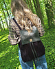 plecaki "Nakama" Plecak czarny / aksamit z ekoskórą 1