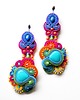 kolczyki soutache Sutaszowe kolczyki SESZELE 1