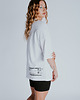 t-shirt damskie Biała koszulka oversized z napisem CLASSY AS FUCK 2