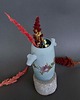 wazony Błękitny wazon TOTEM w róże 4