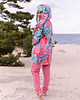 bluza z kapturem damska Aloha short coat leaves 1