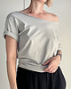 t-shirt damskie Cyna Oversize Bez Nadruku 1