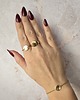 bransoletki złote Pierścionek  łańcuszkowy Goldie Steel Chain 4