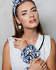gumki do włosów Jedwabna gumka scrunchie "Porcelain" 1