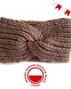 opaski do włosów Wełniana opaska handmade z alpaki i merino, miękka, ciepła, brudny róż 1