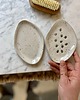 mydelniczki Ceramiczny Zestaw Łazienkowy z Mydelniczką z Odpływem Perłowa Biała 7