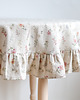 obrusy i serwetki Obrus okrągły z falbanką heavy linen WILD FLOWERS 4