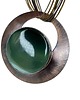wisiory Okrągły naszyjnik z dużym agatem 2