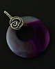 wisiory Vienna - wisior wire-wrapping z fioletowym agatem 1