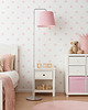 lampy do pokoju dziecka Lampa podłogowa dla dzieci RIJAD z różowym abażurem 1