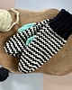 rękawiczki damskie Rękawiczki jednopalczaste z wełny merino mix błękit 2