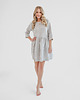 sukienki mini damskie Lniana Sukienka DAISY GRAY STRIPES 2
