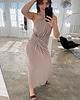 sukienki midi damskie Sukienka Linea taupe 2