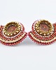 kolczyki swarovski Kolczyki Swarovski Wachlarze red&gold 1