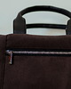torby na ramię Kuferek listonoszka z wodoodpornego nubuku w kolorze brunatnym 5