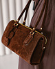 torby na ramię Perfect bag - skórzana torebka - zamszowa - brąz 1