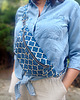 saszetka nerka Nerka welurowa Morocco Blue 1