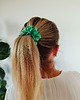 gumki do włosów Gumka jedwabna, scrunchie, frotka queen of emeralds MIDI 2