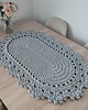 obrusy i serwetki Bieżnik owalny szydełkowy ze sznurka 50cmx90cm 5
