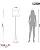 lampy podłogowe Nowoczesna lampa podłogowa z ozdobnymi kulami LIZBONA 1