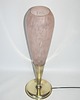 lampy stołowe Lampa stołowa Modern lata 60.  Mosiądz i szkło  Vintage  E14 1