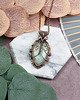 wisiory Miedziany wisiorek wire wrapping z amazonitem #531 2