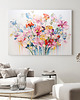 obrazy Obraz na płótnie - Kolorowe kwiaty - 100x70 cm  (1-0325) 2
