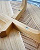 stoliki kawowe Oval Chevron - Dębowy stolik kawowy z mozaiką chevron 5