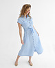 sukienki midi damskie Lniana Sukienka MARIGOLD blue sky 5