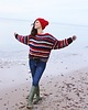 swetry damskie  Sweter handmade  melanż  z wełną 2