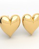 kolczyki pozłacane Kolczyki  BIG HEARTS -srebro, złoto, różowe złoto 1