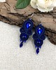 kolczyki soutache Anya kolczyki sutasz romantyczne małe lekkie granatowe 2