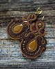 kolczyki soutache Czekoladowe kolczyki soutache 2