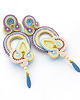 kolczyki soutache Pastelowe suptelne kolczyki 1