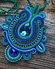 wisiory Elegancki naszyjnik soutache 2